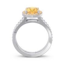 Halo Pave Oval Palya Ring