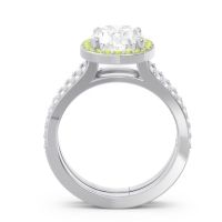 Halo Pave Oval Palya Ring