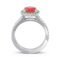 Halo Pave Oval Palya Ring