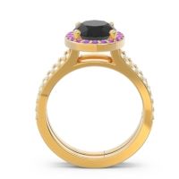 Halo Pave Oval Palya Ring