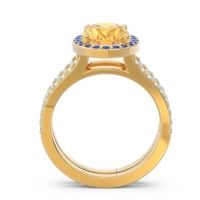 Halo Pave Oval Palya Ring