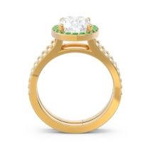 Halo Pave Oval Palya Ring