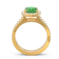 Halo Pave Oval Palya Ring
