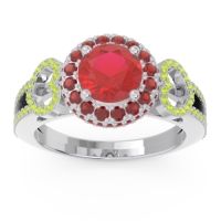 Halo Pave Rati Ring