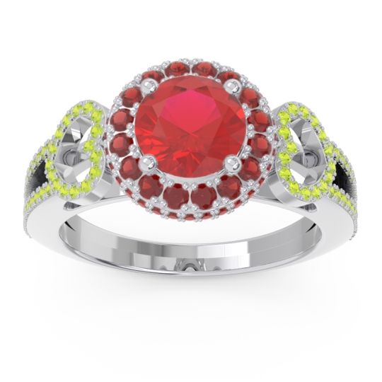 Halo Pave Rati Ring