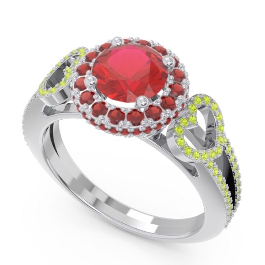 Halo Pave Rati Ring