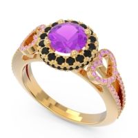 Halo Pave Rati Ring