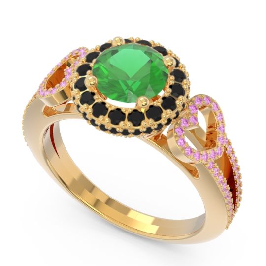 Halo Pave Rati Ring