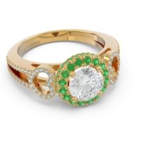 Halo Pave Rati Ring