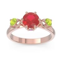Three Stone Pear Taraggana Ring