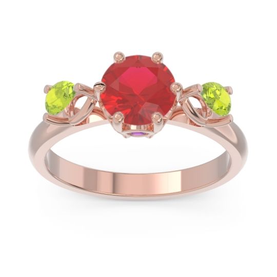 Three Stone Pear Taraggana Ring