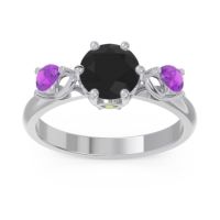 Three Stone Pear Taraggana Ring