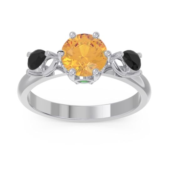 Three Stone Pear Taraggana Ring