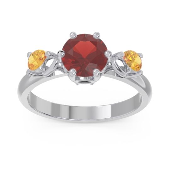 Three Stone Pear Taraggana Ring