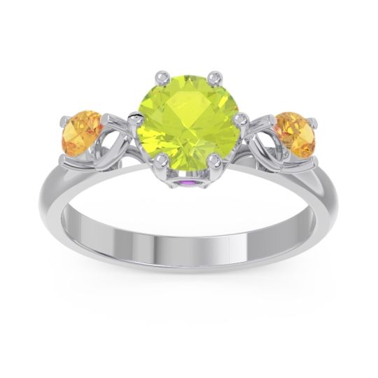 Three Stone Pear Taraggana Ring