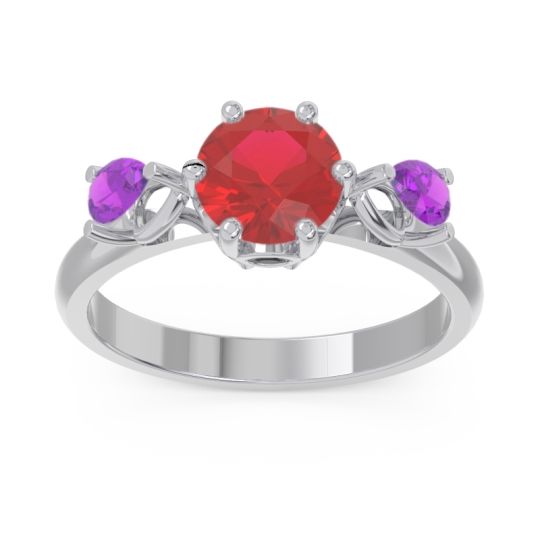Three Stone Pear Taraggana Ring