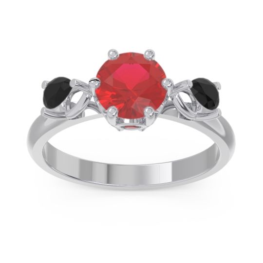 Three Stone Pear Taraggana Ring
