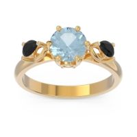 Three Stone Pear Taraggana Ring