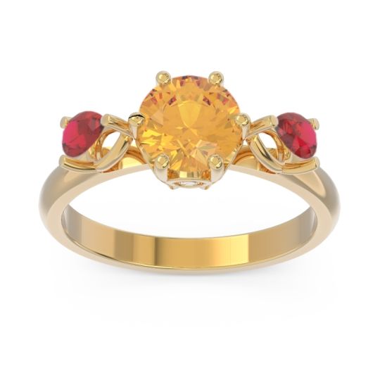 Three Stone Pear Taraggana Ring