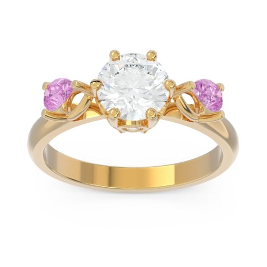 Three Stone Pear Taraggana Ring