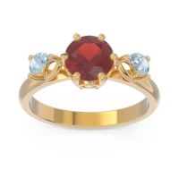 Three Stone Pear Taraggana Ring