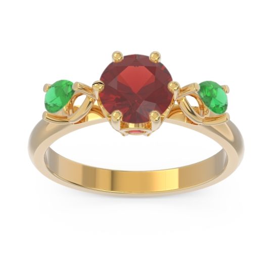 Three Stone Pear Taraggana Ring