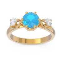 Three Stone Pear Taraggana Ring