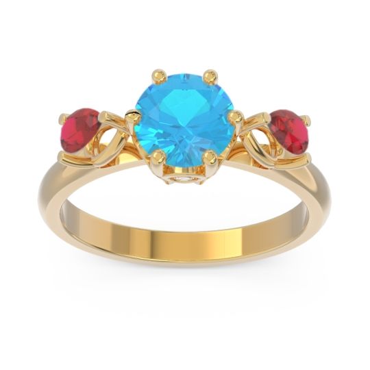 Three Stone Pear Taraggana Ring