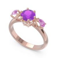Three Stone Pear Taraggana Ring