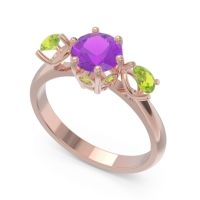 Three Stone Pear Taraggana Ring
