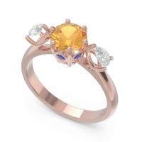 Three Stone Pear Taraggana Ring