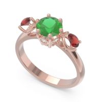 Three Stone Pear Taraggana Ring