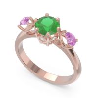 Three Stone Pear Taraggana Ring