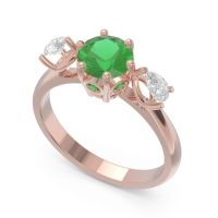 Three Stone Pear Taraggana Ring