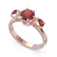 Three Stone Pear Taraggana Ring