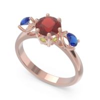Three Stone Pear Taraggana Ring