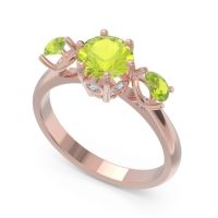 Three Stone Pear Taraggana Ring
