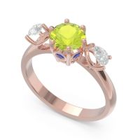 Three Stone Pear Taraggana Ring