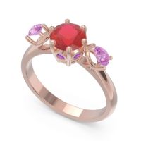 Three Stone Pear Taraggana Ring