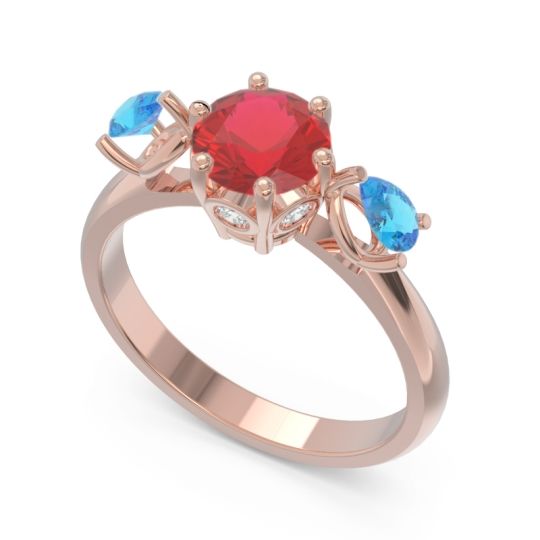 Three Stone Pear Taraggana Ring