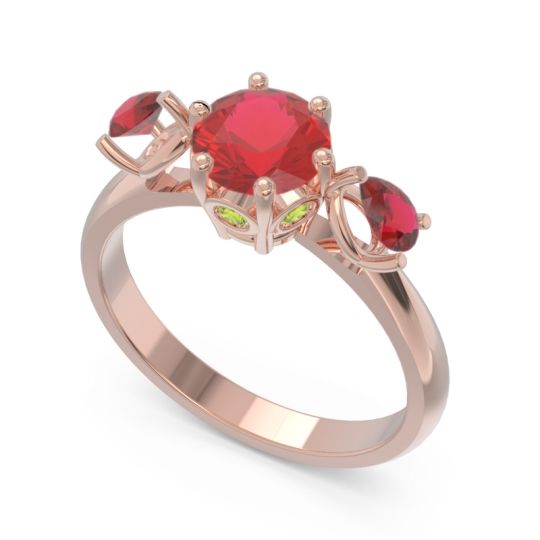 Three Stone Pear Taraggana Ring