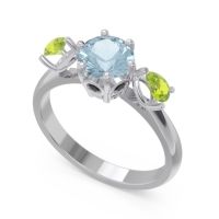 Three Stone Pear Taraggana Ring