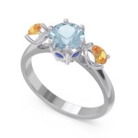 Three Stone Pear Taraggana Ring