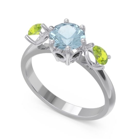 Three Stone Pear Taraggana Ring