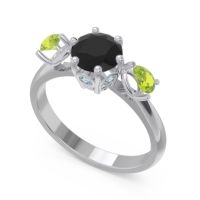 Three Stone Pear Taraggana Ring