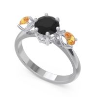 Three Stone Pear Taraggana Ring