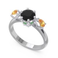 Three Stone Pear Taraggana Ring