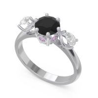 Three Stone Pear Taraggana Ring