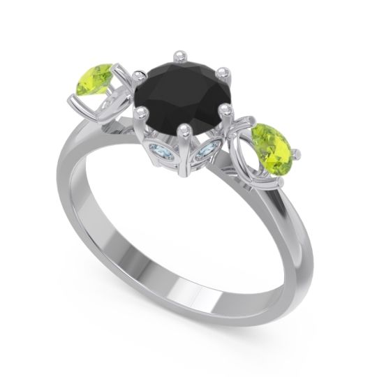 Three Stone Pear Taraggana Ring