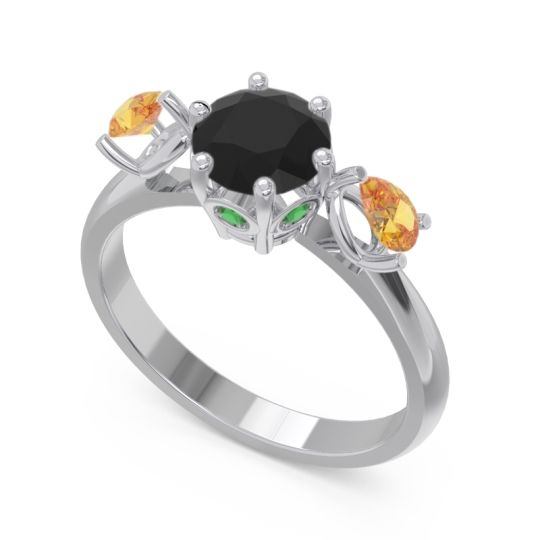 Three Stone Pear Taraggana Ring